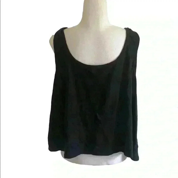 BP From Nordstrom NWT Twist Strap Tank Top Black Size 3X - Picture 3 of 8